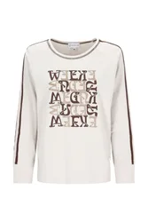 D Shirt Letter-Print female