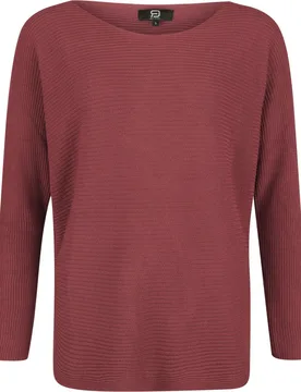 Langarmshirt für Damen bordeaux "Cosy Bat Sleeve Knit" von - Frauen - female - RED by EMP - FashionsVida