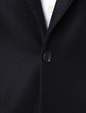 Americana de hombre regular micro dibujo en azul oscuro - Wickett Jones - FashionsVida