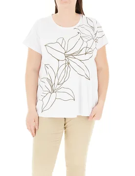T-shirt girocollo PANNA L - PERSONA by MARINA RINALDI - FashionsVida