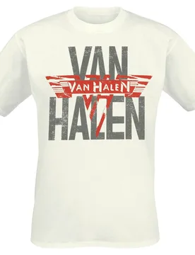 T-Shirt - Los Tour - S bis XXL - für Männer - Größe L - weiß - Lizenziertes Merchandise! - Männer - male - Van Halen - FashionsVida