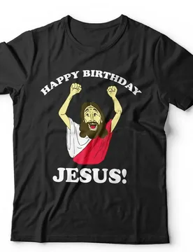 Happy Birthday Jesus Men T-shirt Short Sleeve Casual O-Neck Tshirt - Aliexpress - FashionsVida