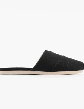 Alpargata Mule Womens Espadrille Black Textile - Size Uk 4 - TOMS - FashionsVida