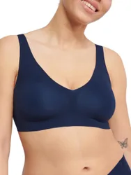Womens Zero Feel 2.0 Bralette - Blue Polyamide - Size Medium