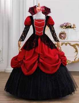 A wine-red stand-up collar dress for travel photography banquets and catwalk shows - Aliexpress - FashionsVida