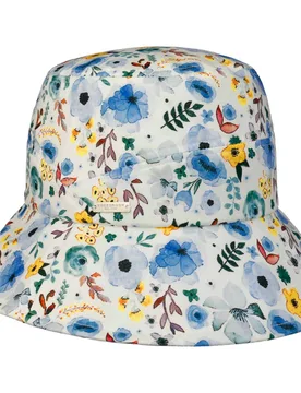 Floral Pattern Cotton Hat by - beige-blue - Damen - Size: One Size - Seeberger - FashionsVida