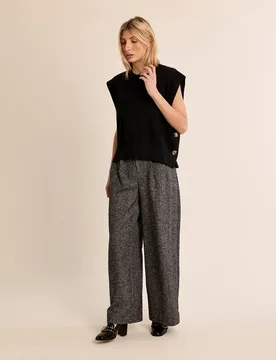 Jersey de mujer de manga sisa detalle botones - Molly Bracken - FashionsVida