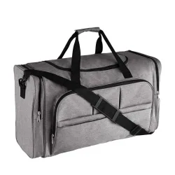 Unisex Weekend Holdall Travel Bag (Heather Grey) - One Size