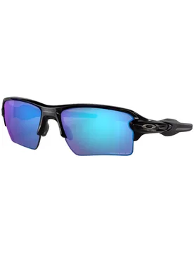 Lunettes de soleil polarisantes - Flak 2.0 XL Polished Black Prizm Sapphr Irid Polar - Noir - Oakley - FashionsVida