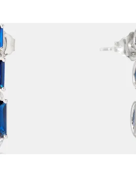 Pendientes de oro, diamantes y zafiro - El Corte Inglés - FashionsVida