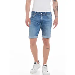 Bermuda vaquera de hombre slim fit cinco bolsillos