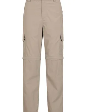 Explore Mens Zip-Off Trousers - Short Length - Beige - Beige - Size: W44 - Mountain Warehouse - FashionsVida