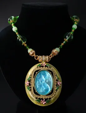 Qingdao Vintage medieval necklace enamel mermaid temperament versatile KF series magnetic attraction medieval necklace - Aliexpress - FashionsVida