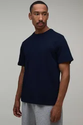 Herren Essential Regular-Fit T-Shirt Navy Größe XS