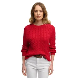 Maglione Slouchy Cable Varsity Red M