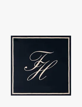 Foulard en soie avec motif monogrammé - Tommy hilfiger - FashionsVida