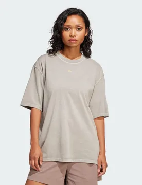 T-shirt Washed Oversized L Silver Pebble - Adidas - FashionsVida