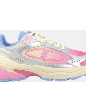 Deportivo de mujer, cierre con cordones, forro gore tex invisible fit, piel y tejido, multicolor - XTRA - FashionsVida