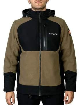 Waterstop Fleece 562-ws-13 Jacket Olive / Black S Men - Graff - FashionsVida