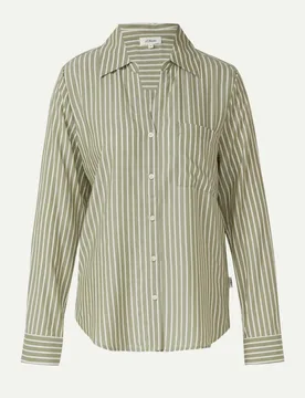 RED LABEL Bluse mit Streifenmuster Grün 46 - S. Oliver - FashionsVida