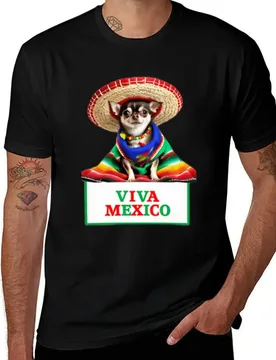 Chihuahua Viva Mexico Mexican Sombrero Hat Poncho Clothes T-Shirt Breathable Lightweight Summer Top T-Shirt - Aliexpress - FashionsVida