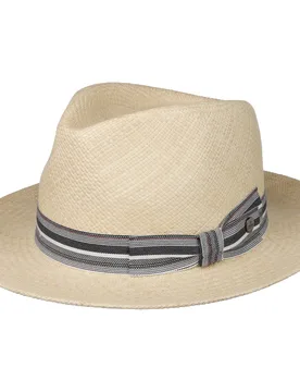 Veliano Fedora Panama Hat by - nature - Female - Size: L (58-59 cm) - Lierys - FashionsVida