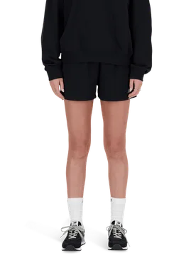 Terry Donna - Pantaloncini Nero - Taglia XL - Jersey di cotone XL - New Balance - FashionsVida