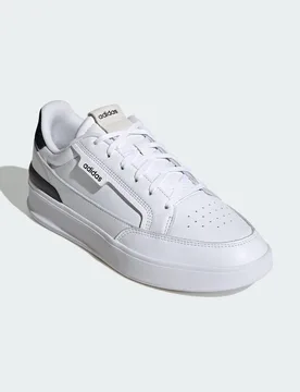 Mens Aspyre Shoes - White & Black Leather - Size Uk 10 - ADIDAS Sportswear - FashionsVida