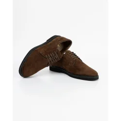 Zapato de hombre de ante con cordones