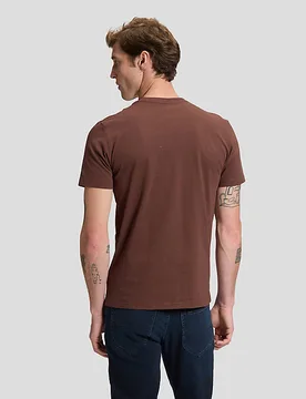 Regular Patch Logo Short Sve Tee Shaved Chocolate Größe XL male - Lee - FashionsVida