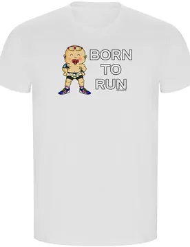 Born To Run Eco Short Sleeve T-shirt White 3XL Men - Kruskis - FashionsVida