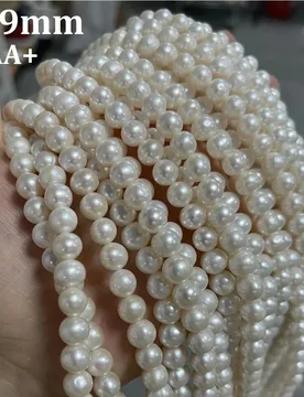 Mm AAA+ Natural Freshwater white Pearl Beads Round Ladies Christmas Gift For Jewelry Making DIY Bracelet Necklace Accessories - Aliexpress - FashionsVida