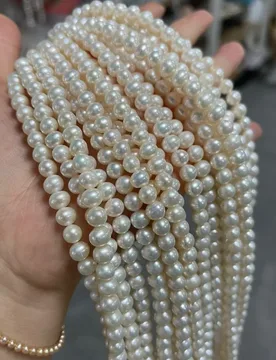 AAAA Natural Freshwater Non nuclear Pearl Beads Round Loose Beaded For Jewelry Making DIY Bracelet Necklace Accessories - Aliexpress - FashionsVida