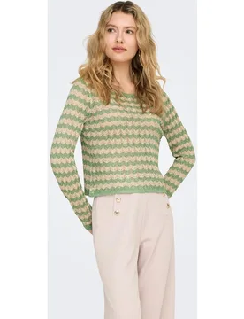 Jersey de mujer de manga larga estampado - Only - FashionsVida