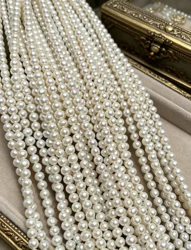 MmFactory Wholesale Natural Freshwater Round White Pearl Bead Jewelry Make DIY Necklace Earring Bracelet Accessory Women Gift - Aliexpress - FashionsVida
