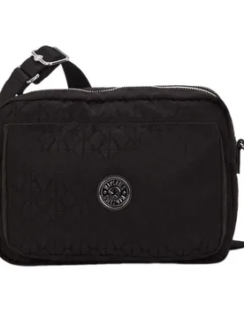 Borsa Abanu M l Noir Sign Jacquard One Size - Kipling - FashionsVida