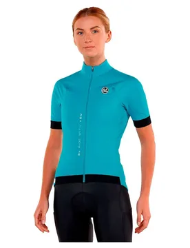 Maglia A Maniche Corte Normandia-e Teal Green - Bicycle Line - FashionsVida