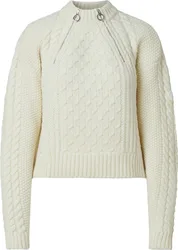 Pull en laine de mérinos - Aslaug Neige en Laine - Taille S - Blanc