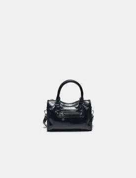 Mini-Umhängetasche mit Tasche Schwarz OS - Stradivarius - FashionsVida