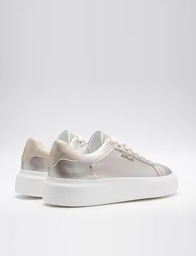 Zapatillas básicas de mujer de piel con cordones - Replay - FashionsVida