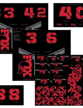 Kit D´autocollants Custom Fork/rear Shock 2021 - FOX - FashionsVida