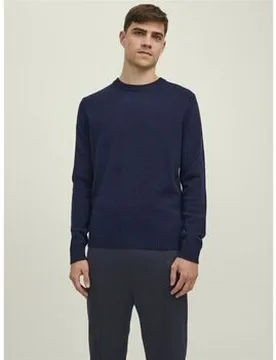 Pullover 12216799 Clamswool-Maritime Blue Eu Xxl Male - Jack & jones - FashionsVida