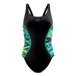 Hyperboom Splice Muscleback Swimsuit Anthracite / Hyper Teal 34 Women