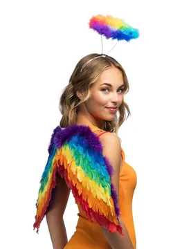 Engel Set für Erwachsene regenbogenfarben - BOLAND BV - FashionsVida
