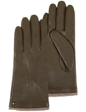 Gants cuir chaud Olive olive 8 - Isotoner - FashionsVida