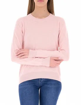 Lacoste Maglia in cotone ROSA 36 - Lacoste - FashionsVida