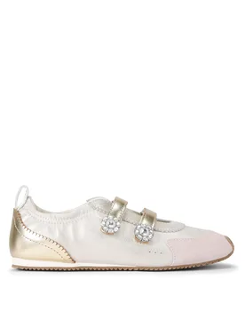 Womens Leather Islington Mary Jane Sneakers - White - Size Uk 8 - Kurt Geiger London - FashionsVida