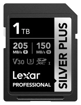Carte Mémoire Sd Silver Plus Uhs-1 1tb V30 Silver / Blue One Size unisex - Lexar - FashionsVida