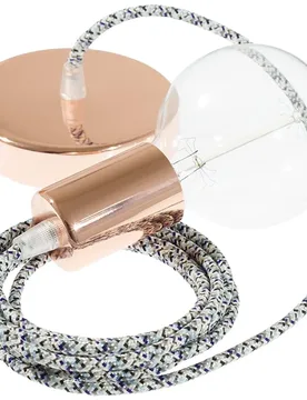 Cables Suspension Luminaire Rx04 Pixel 1 M Ice / Copper One Size - Creative - FashionsVida