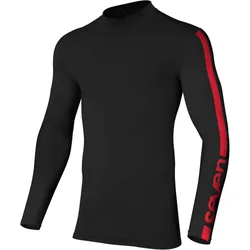 Maglia Moto Cross MX ZERO Compression Nera Rossa taglia S